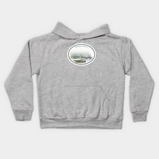 Summer Fog In Morro Bay California Kids Hoodie